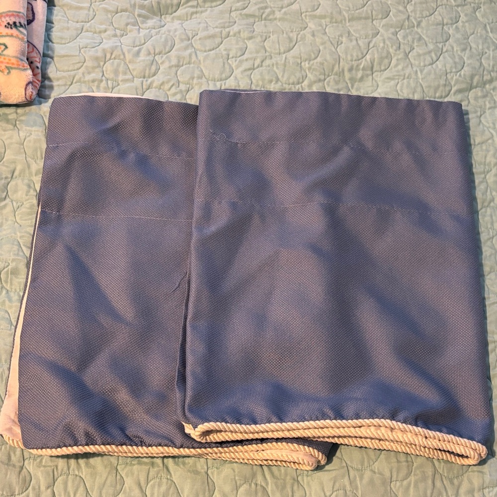 Set of 2 -Medium/Country Blue Window Valances